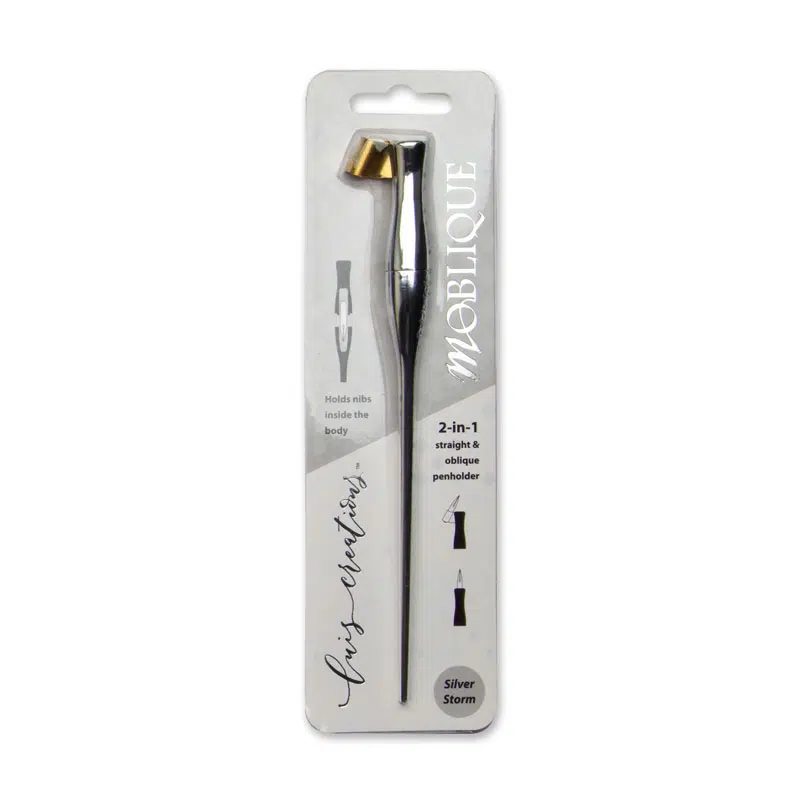 Porte-plume 2 en 1 Moblique - Silver Storm - Luis Creations