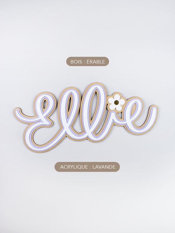Prénom décoratif personnalisé et calligraphié à la main – Image 3
