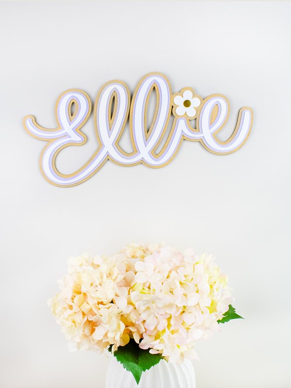 Prénom décoratif personnalisé et calligraphié à la main